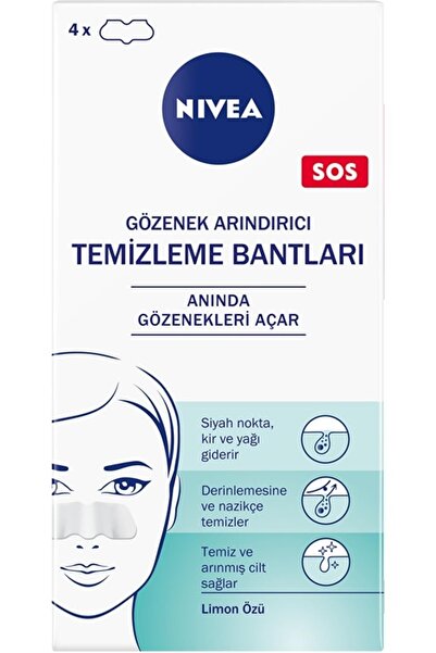 NIVEA Gözenek Arındırıcı Temizleme Bantları 4 Adet