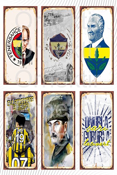 hediyeniburadabul Σετ ζωγραφικής/αφίσας 6 τεμαχίων με θέμα την Φανερμπαχτσέ