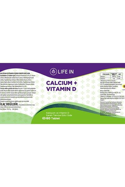 Life In Calcium & Vitamin D Tablet