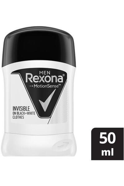 Rexona Men Erkek Anti-perspirant Stick Deodorant Invisible Black And White 50 Ml 1 Adet