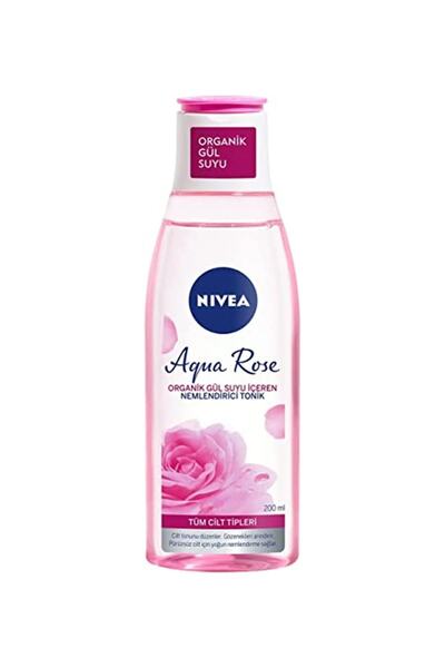 NIVEA Aqua Rose Organik Gül Suyu Içeren Nemlendirici Tonik 200 ml Tüm Cilt Ti...