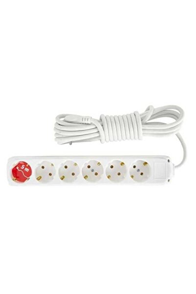 Almera 6 Lı 5 Metre Kablolu Topraklı Priz
