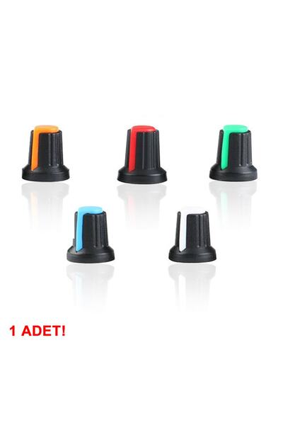 Genel Markalar Plastik Pot Başlığı 6mm Potansiyometre Rotary Enkoder Ses Voltaj Kontrol 360 Derece