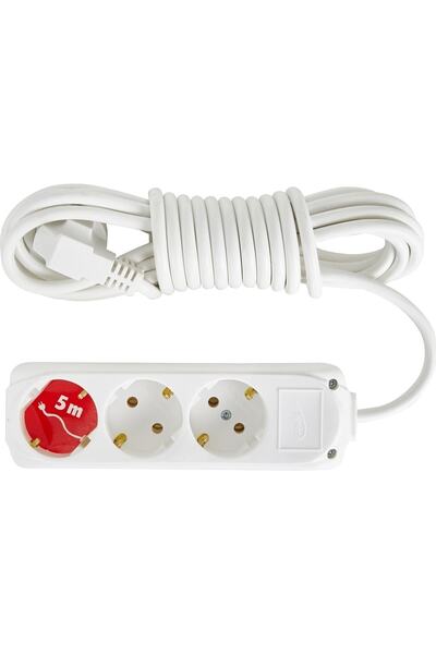 Almera مقبس مؤرض مع كابل 3 قطع بطول 5 متر