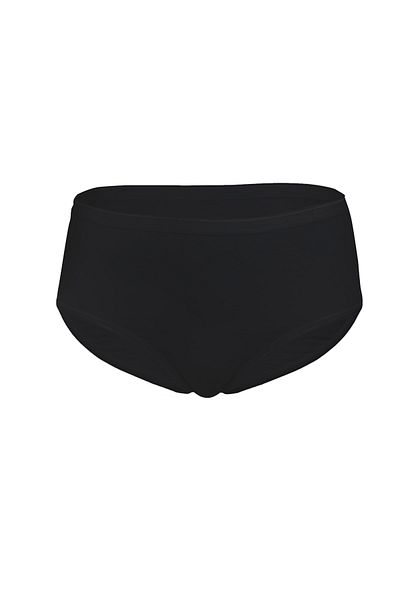 GRSN Pachet de 6 chiloți bato cu talie înaltă, din bumbac negru, moale, respirabili