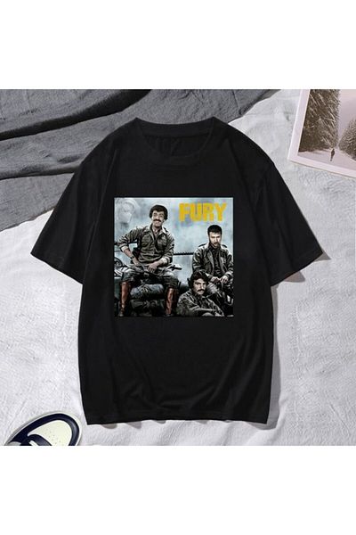 DEEPSENCE Men's Oversize T-shirt Muslim Fury Print Black