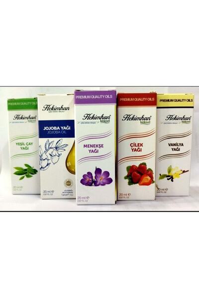 Hekimhan زيت الفانيليا والجوجوبا والبنفسج والفراولة والشاي الأخضر