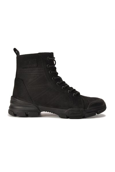 Hammer Jack 102 21520 Bonn Black Nubuck με φερμουάρ από γνήσιο δέρμα ανδρικές μπότες