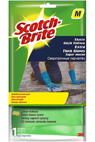 Scotch Brite Gloves No: 7 - Extra Strong and Apple Scented