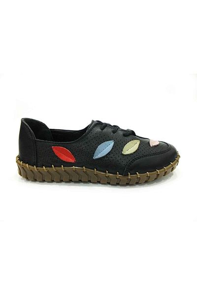 Çarıkçım Pantofi casual de damă din piele naturală Negru 114 671