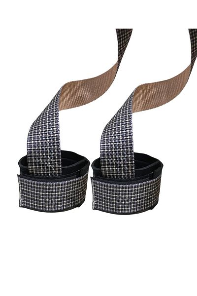 REMEGE Curele de ridicare Big Grip Pro / Curea de ridicare de greutăți / Afumat - Gri