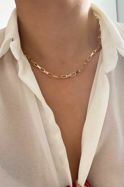 Liveyn Design Thin Geometric Chain Necklace