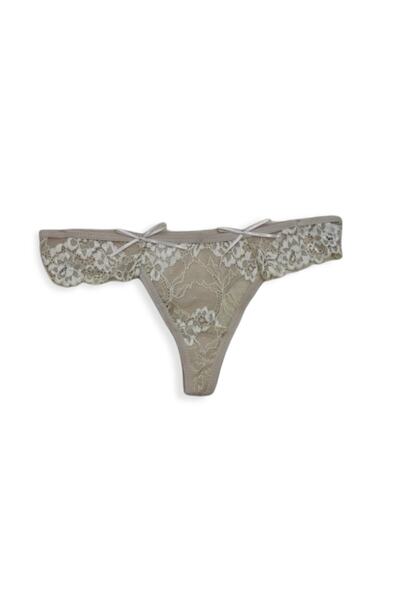 YNCUNDERWEAR Desenli Pamuklu Kadın Tanga Külot 5 Adet Pembe Nar Ten Pudra Fuşya