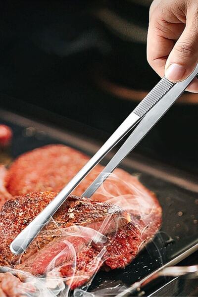 Buffer ® Yiyecek Servis Maşası Air Fryer Master Chef Şef Cımbızı Et Kızartma Barbekü Aleti 30 Cm