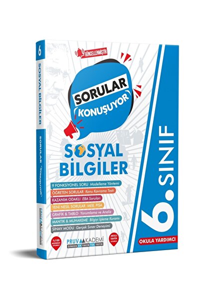 Pruva Akademi 6 Sınıf Sosyal Bilgiler Soru Bankası Sorular Konuşuyor