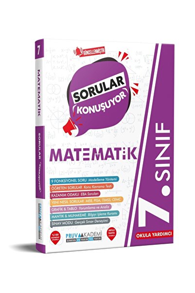 Pruva Akademi 7 Sınıf Matematik Soru Bankası Sorular Konuşuyor