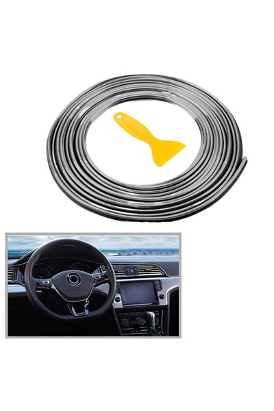 TREND16 Decorare auto Zcn - Bandă elastică din cauciuc de 5 metri, instalare ușoară