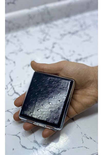 Elif Metal Deri Tütün Tabakası