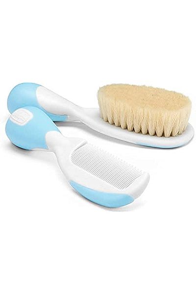 Chicco Blue Unisex Baby Brush and Comb Set