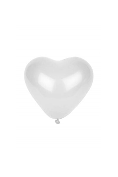 Dede Oyuncak Beyaz Lateks Kalp Balon 10 Adet