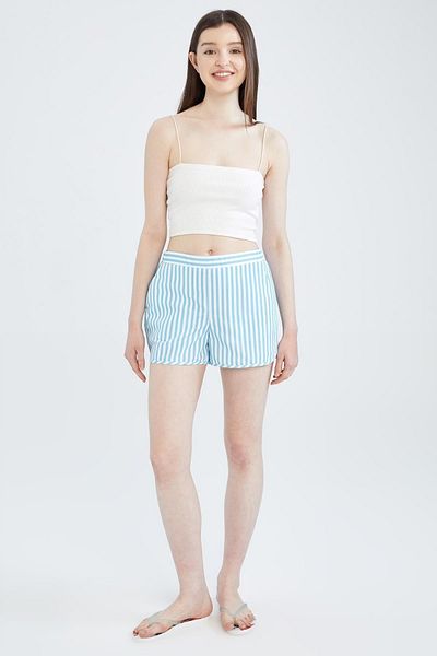 DeFacto Gestreifte Mini-Badeshorts „Fall In Love“.