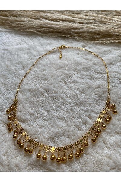 Akche Gold Altın Kaplama Kişniş Kolye