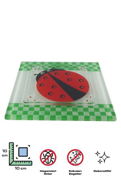 AVMmarketim 10x10 Διακοσμητικό Στολίδι Πεταλούδας Γυάλινο Αποχετευτικό Κάλυμμα - Στολίδι Αποχέτευσης Μπάνιου