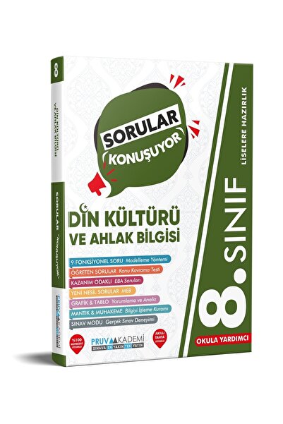 Pruva Akademi 8 Sınıf Din Kültürü Ve Ahlak Bilgisi Soru Bankası Sorular Konuş...