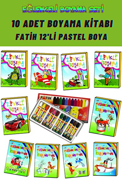 Ata Yayıncılık My Colorful World Paintings + Pastel Paint Suitable for Ages 3-6