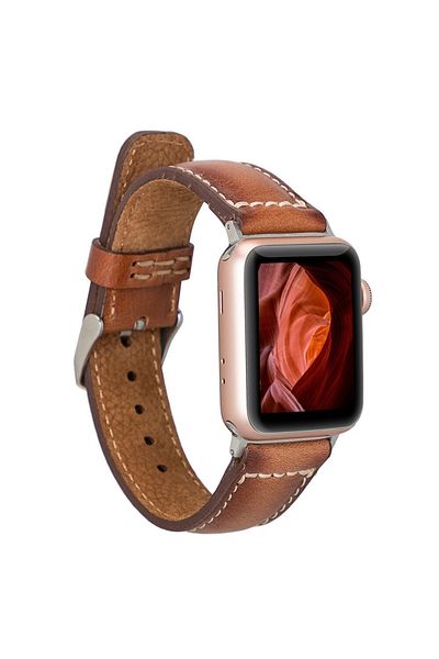 Bouletta Compatible Leather Cord for Apple Watch Sen 38-40-41mm - Rst2Ef