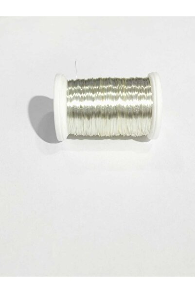 LİVZA BİJUTERİ Gümüş Renk 0.30 Mm Çiçek Teli Flografi Teli 50 Mt