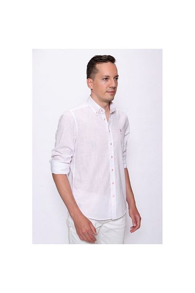 U.S. Polo Assn. Ανδρικό υφαντό πουκάμισο