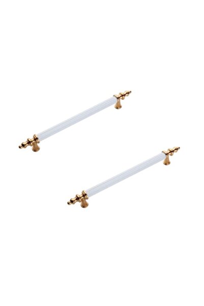 blackwhiskers Zirve Beyaz Altın Boru Kulp 160 Mm Metalmobilya Dolap Çekmece K...