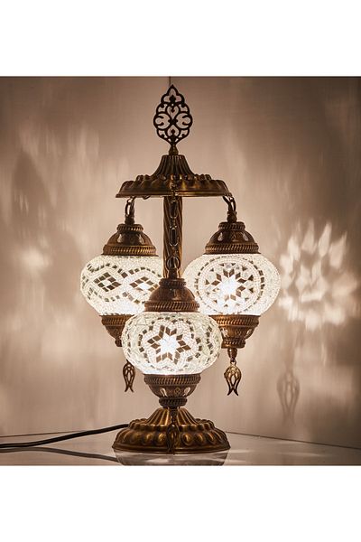 Demmex Mosaic Mini Desktop Floor Lamp 3'' Authentic Lamp Decor Lampshade