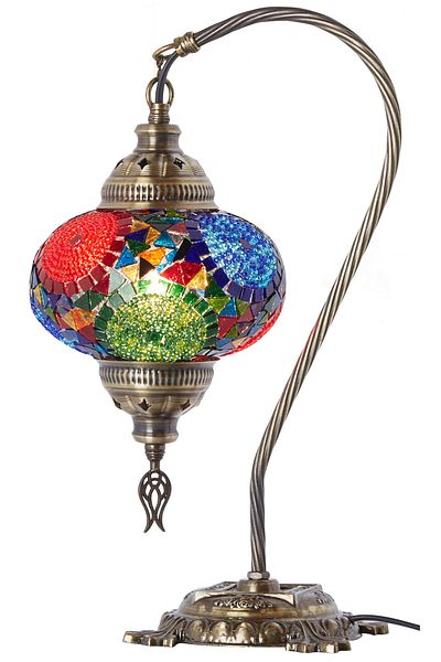 Demmex Mosaic Desktop Lampshade Authentic Decor Lamp Night Light