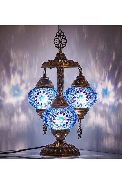 Demmex Mosaic Mini Desktop Floor Lamp 3'' Authentic Lamp Decor Lampshade
