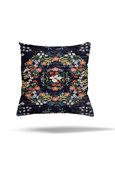 uygun dekor Μοτίβο φύλλων πουλιού Ethnic Μαξιλαροθήκη με κρυφό φερμουάρ Ριχτά...