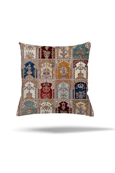 MENTEŞ Ethnic Ottoman Hidden Zipper Μαξιλαροθήκη - Ριχτάρι Μαξιλαροθήκη Μαξιλαροθήκη Καθίσματος