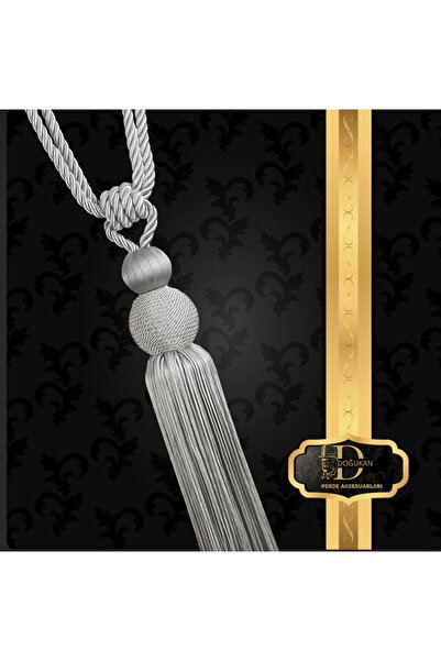 Doğukan perde aksesuarları Smr-04 Braçol Başlık Gümüş - Ip Gümüş (1 ADET)