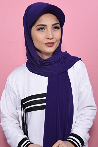 Nowa Scarf قبعة صيفية شال بونيه حجاب موديل أرجواني