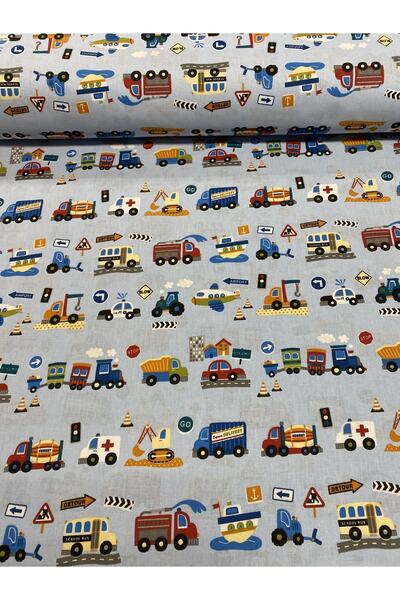 Desenli  Akfil Kumaş Bebek Eni 150 cm Nevresimlik