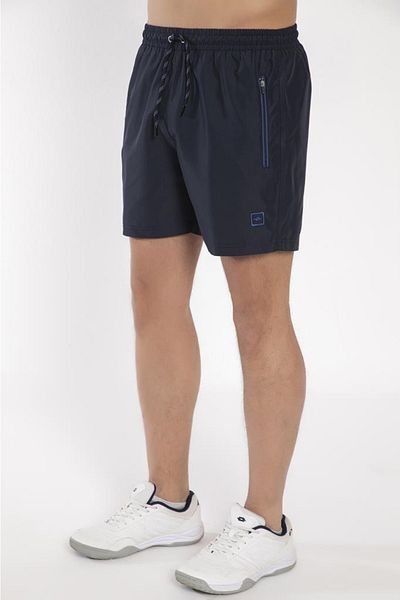 Crozwise Men's Shorts Sea Shorts Navy Blue Shorts Men's Zippered Shorts