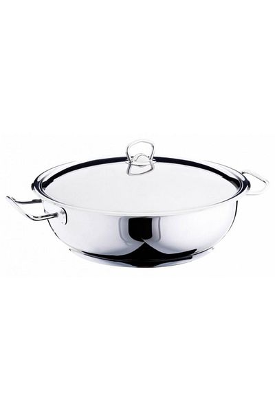 gülsan Mega Flat Steel Rice Pot 34*10 Cm