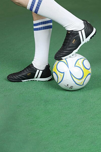 Jump 13258 Men's Black White Astroturf Football Shoes 36/45 -1