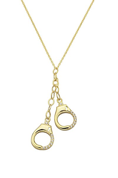 Argentum Concept 18k Altın Kaplamalı 925 Ayar Gümüş Kelepçe Kolye  23174502