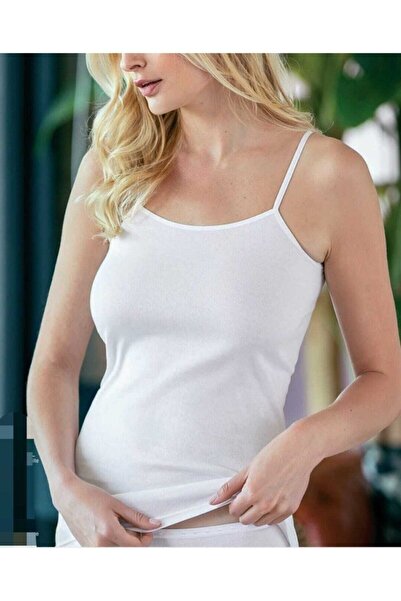 Shopiolog Жіноча бавовняна майка з бретельками (пакет з 6 штук)