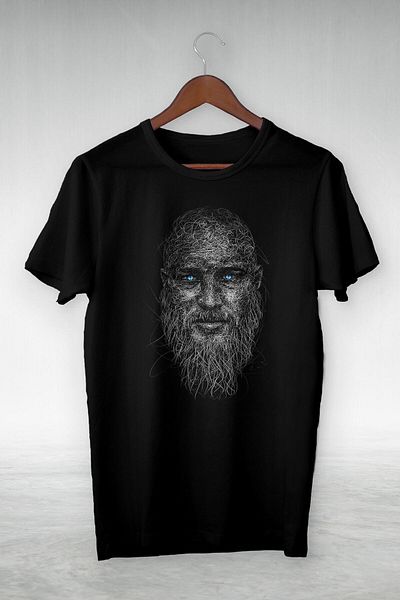 BENROMA 1 produkt je dárek pro nákupy 6 a více. Černé oversize tričko s potiskem Bearded Man