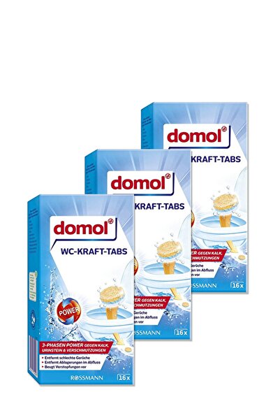 DOMOL Tuvalet Temizleyici Wc Kapsülü 16x25 gr 3 Adet