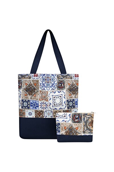 çınar kadın kooperatifi Kadın Büyük Boy Keten Plaj Çantası Portföy Clutch Tak...