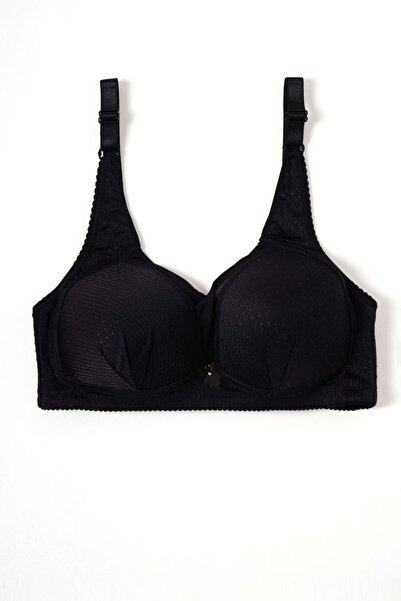 Afilva Γυναικείο μαύρο σουτιέν Aysemin με χοντρές τιράντες χωρίς ενίσχυση